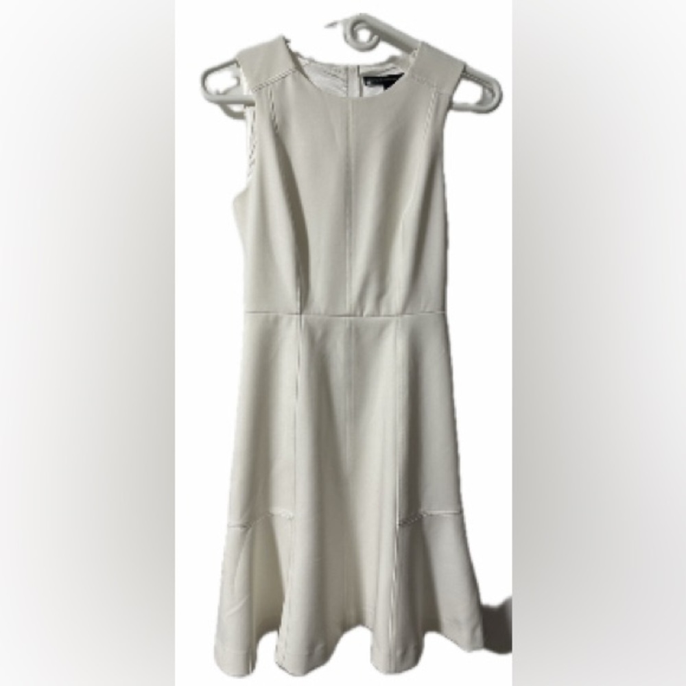 White House Black Market Cream Mini Dress